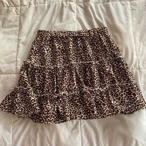 cheetah print skirt